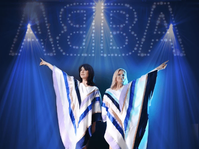 ABBA tribute act on a UK tribute party break