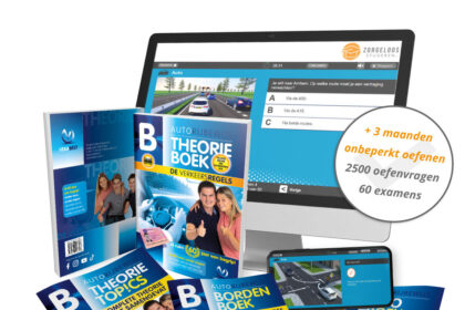 Auto Theorieboek 2026 compleet pakket met samenvatting en examens