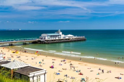 Bournemouth Pier and beach on a south coast break