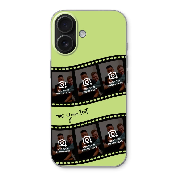 Black phone case featuring a graphic custom design