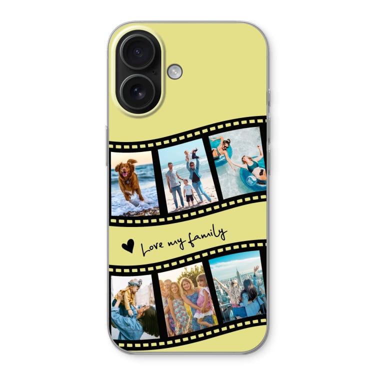 Personalised phone case with a minimalist line print