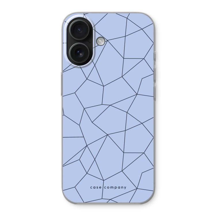 Transparent personalised phone case with initials