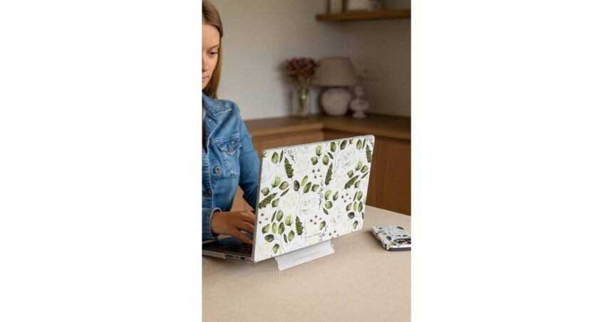 Personalised photo phone case on a soft background
