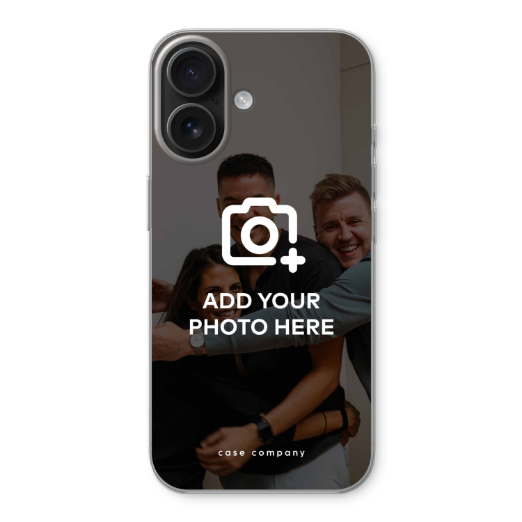 Black phone case showing a bold custom pattern