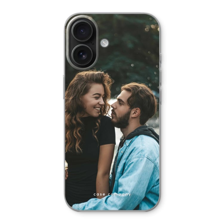 Personalised transparent phone case design preview