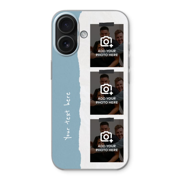 Black iPhone case with a printed name design
