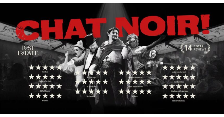 Chat Noir press photo - immersive Paris cabaret experience by The Lost Estate London 2026