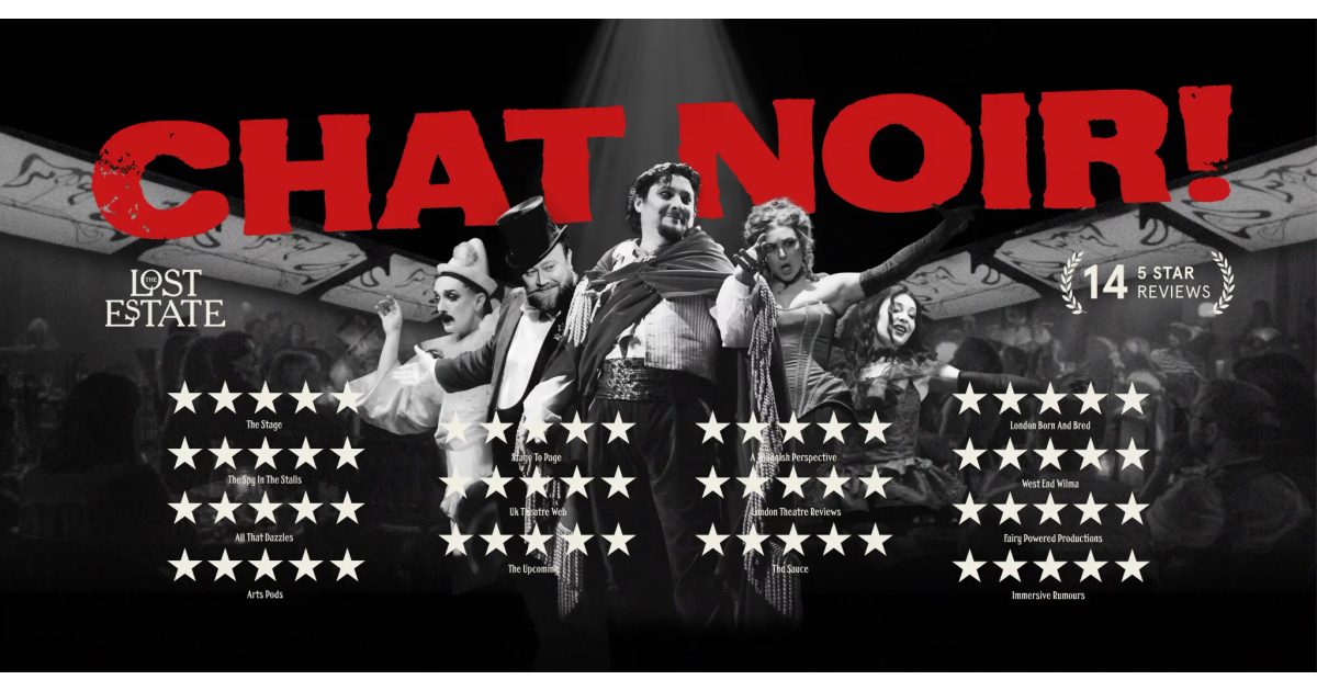 Chat Noir press photo - immersive Paris cabaret experience by The Lost Estate London 2026