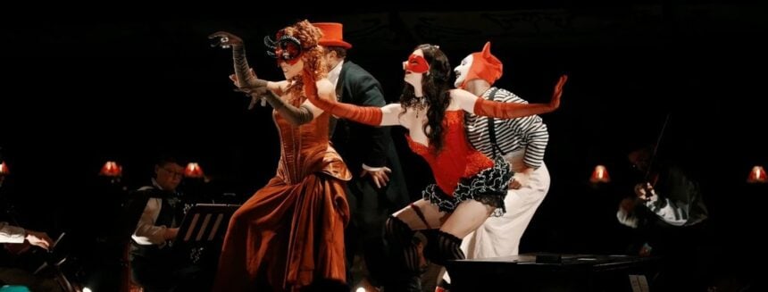 Chat Noir open dress rehearsal still - The Lost Estate immersive cabaret performance London