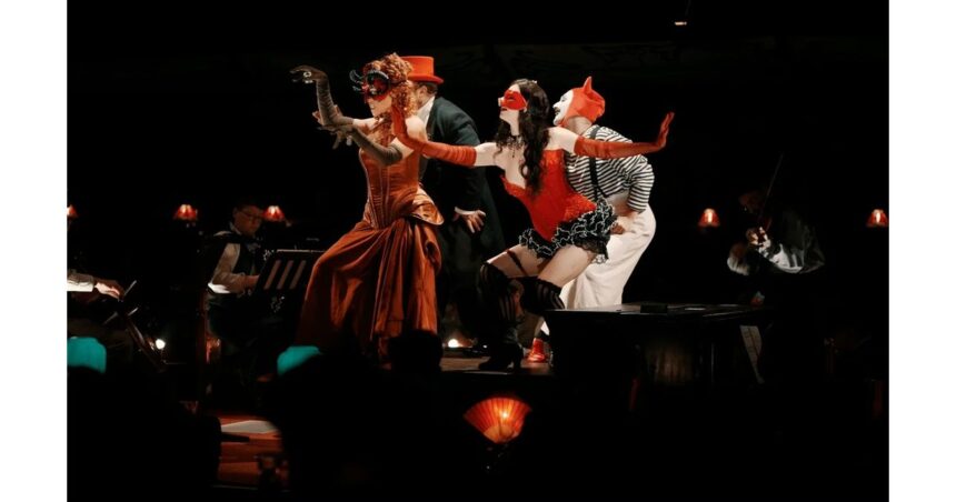 Chat Noir open dress rehearsal still - The Lost Estate immersive cabaret performance London