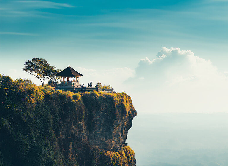 Bali Uluwatu tempel reisbestemming vreemde valuta