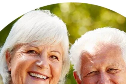 Over-70s couple enjoying a holiday with travel insurance