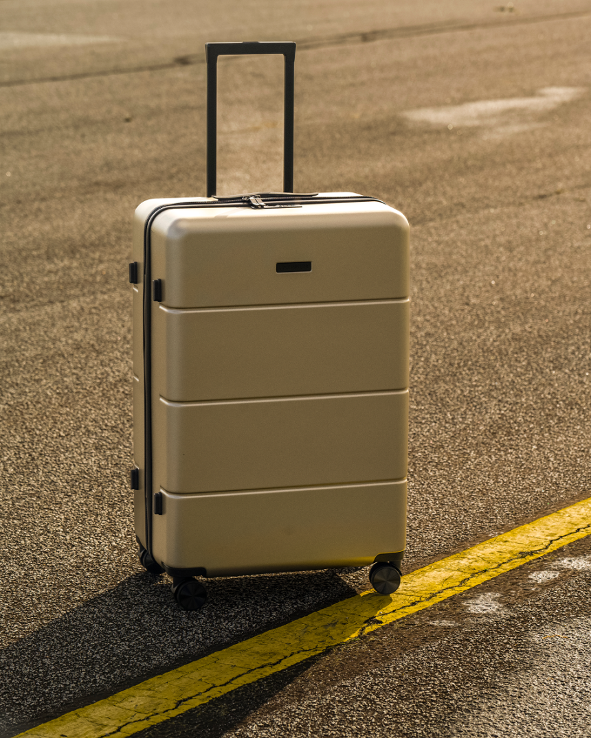 Journeylife Explorer cabin suitcase in airport setting