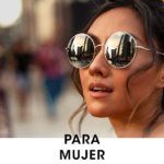 Mujer con lentes de sol Opticas LUX