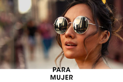 Mujer con lentes de sol Opticas LUX