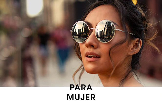 Mujer con lentes de sol Opticas LUX