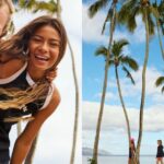 Ragazza Roxy in spiaggia - stile surf e lifestyle donna