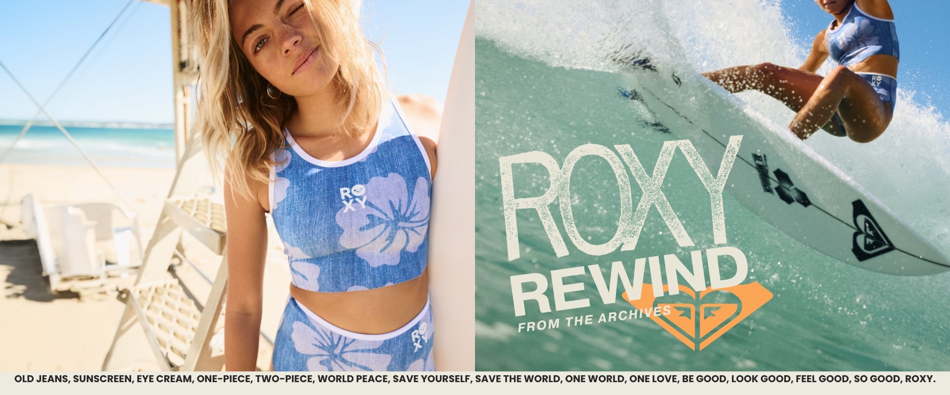 Collezione Roxy Rewind mute da surf in spiaggia