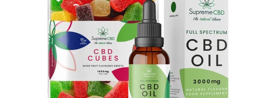Supreme CBD starter bundle oil and gummies