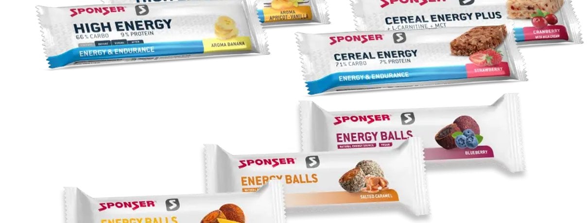 SPONSER Riegel Testpaket – Energie-Snacks für Sport und Training