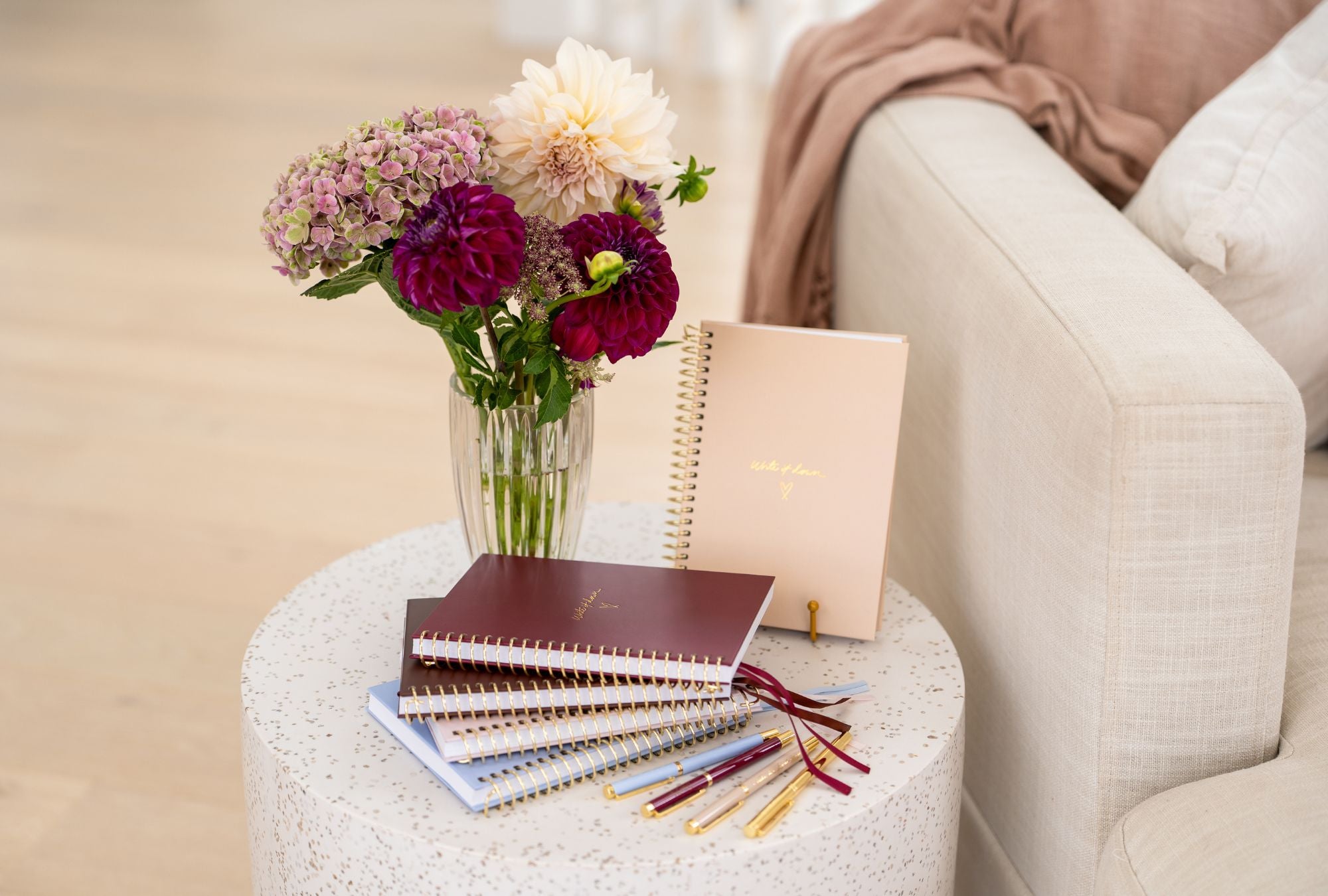 Steph Pase Planners notebooks in autumn colours