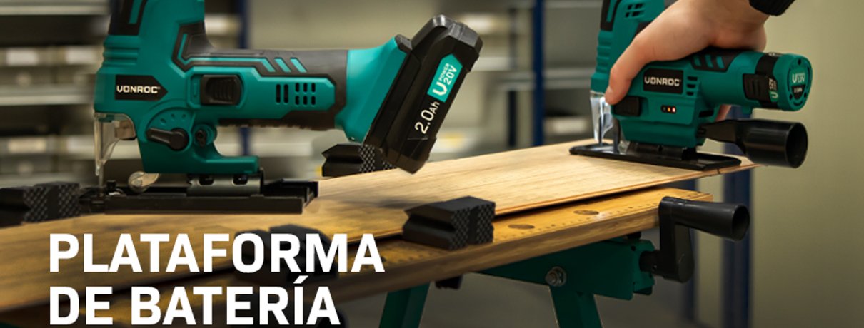 Plataforma de batería VONROC - herramientas sin cable para jardín y hogar