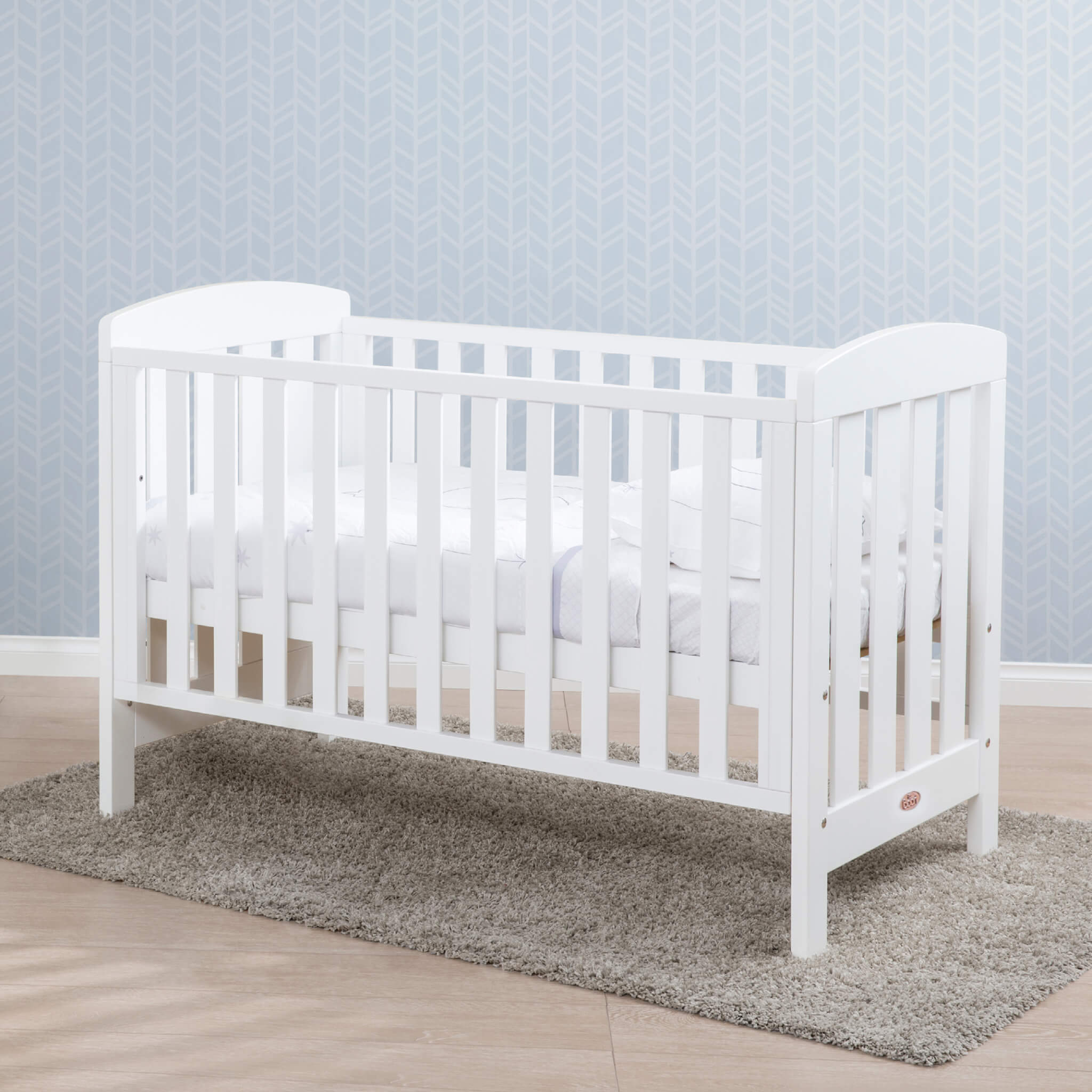 Boori Alice Cot Bed styled in a nursery
