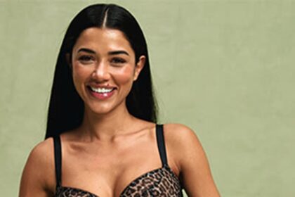 Model wearing a Willow lingerie set from Bravissimo