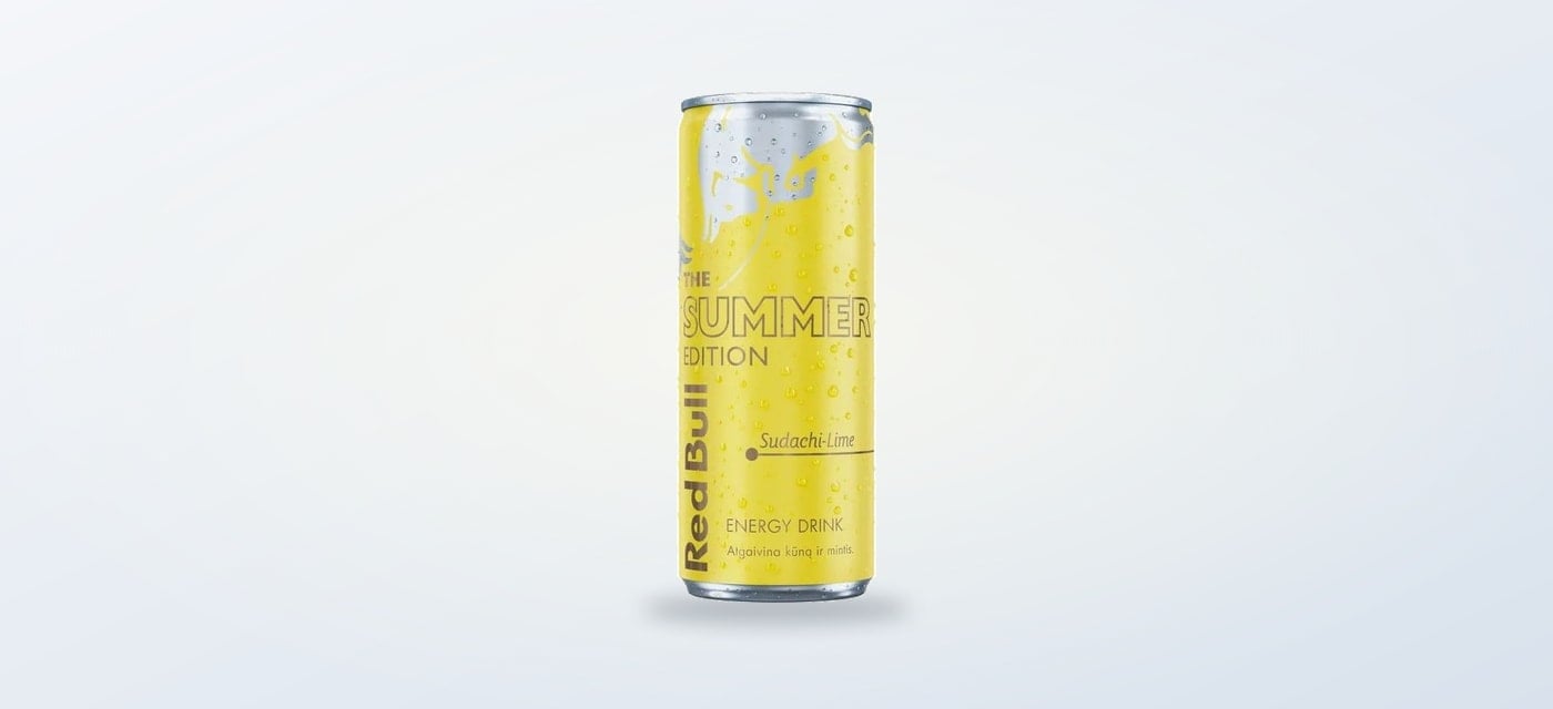 Dose Red Bull Edition Sudachi Lime 2026 vor hellem Hintergrund