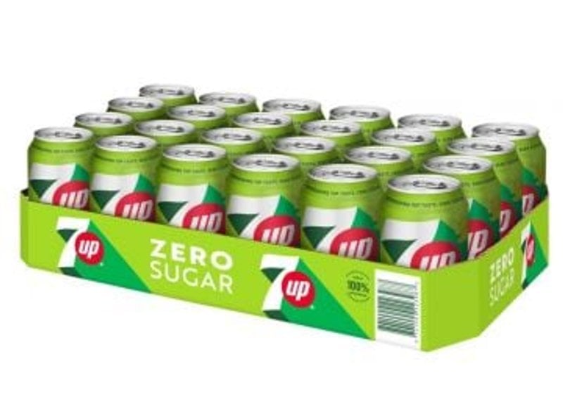 Seven Up Zero Sugar Getränkedosen