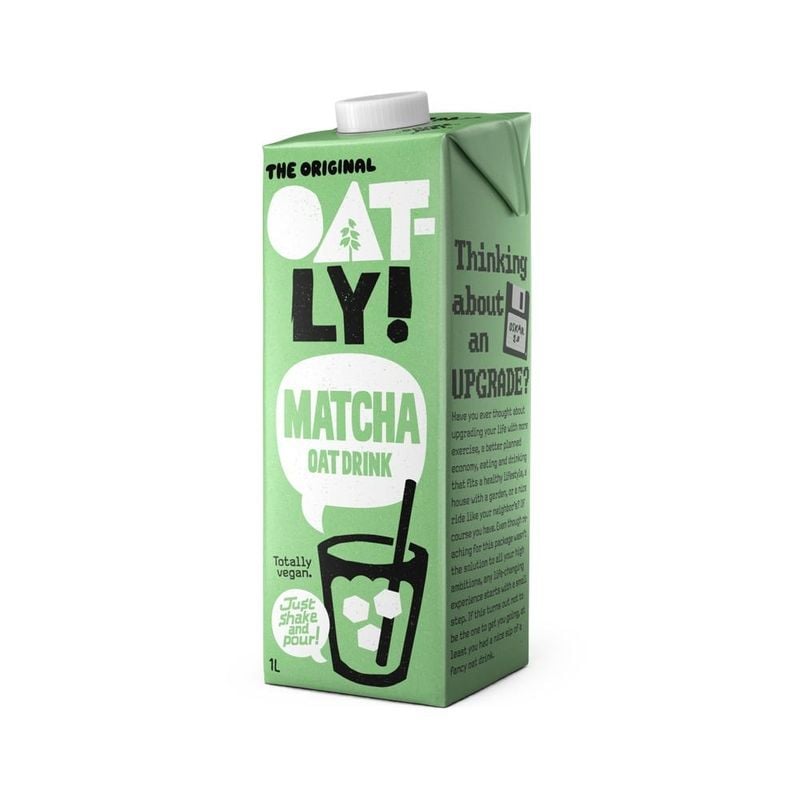 Napój owsiany Oatly z zieloną herbatą matcha 1 l