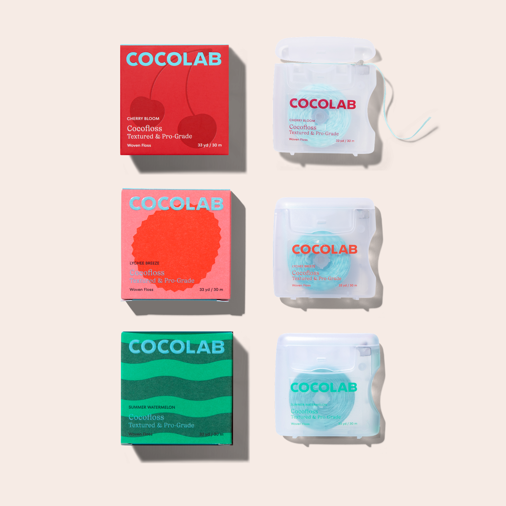 Cocofloss Fresh and Juicy Floss Trio