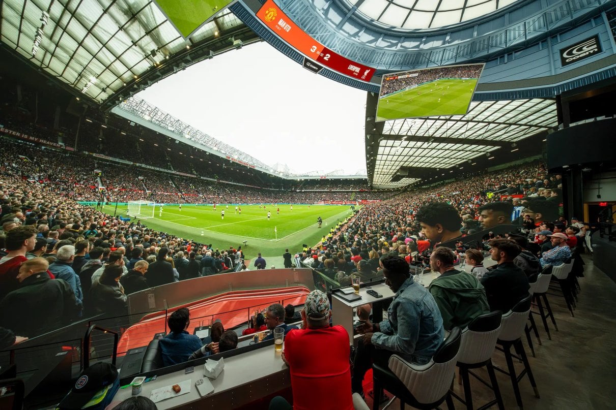 Premier League match shown inside Cosm's immersive Dome