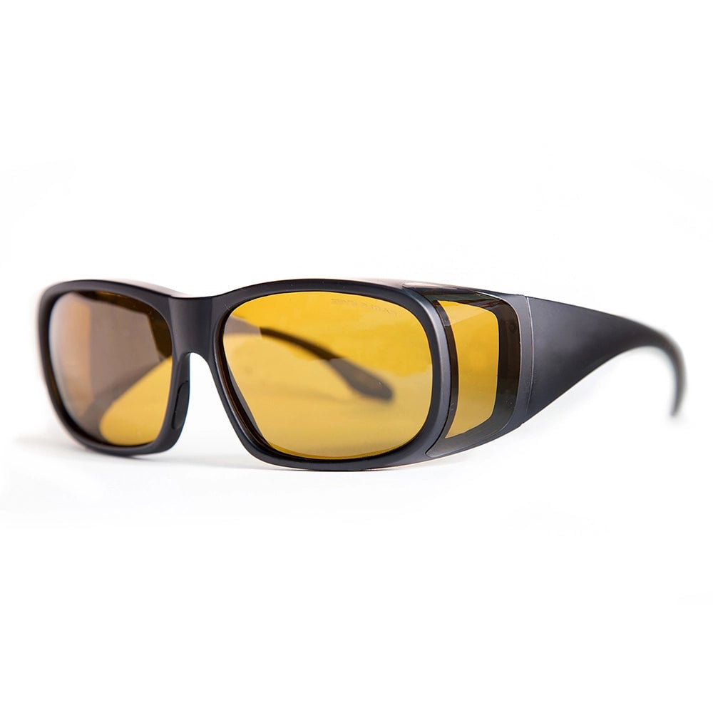 Lentes de sol Eagle Eyes Fit Ons Black sobre fondo claro