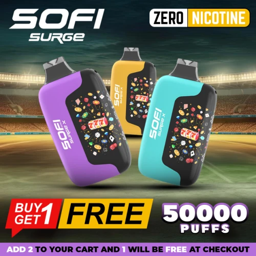 Sofi Surge Zero Nicotine 50000 Puff Disposable