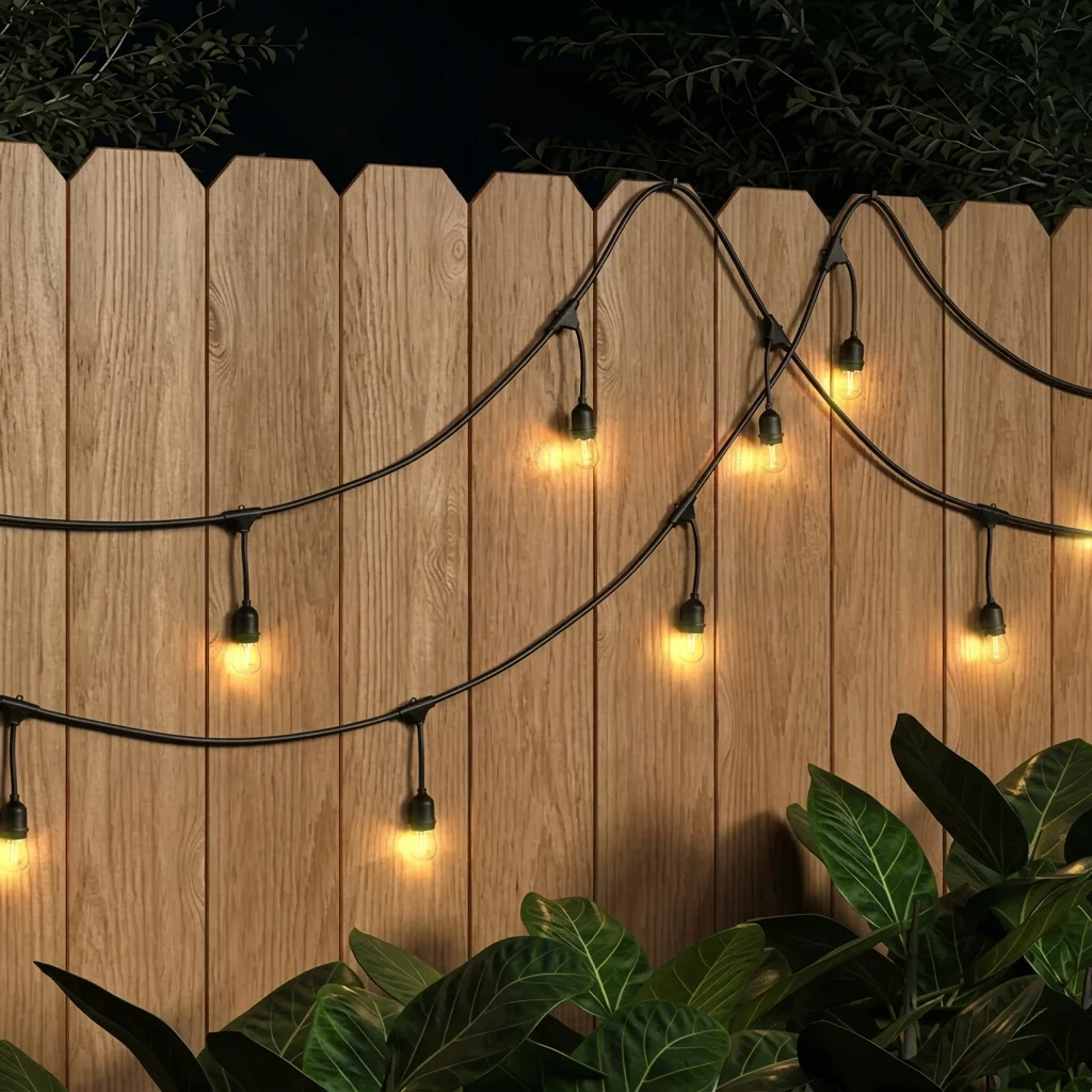 Ener-J outdoor festoon string lights with LED lamps