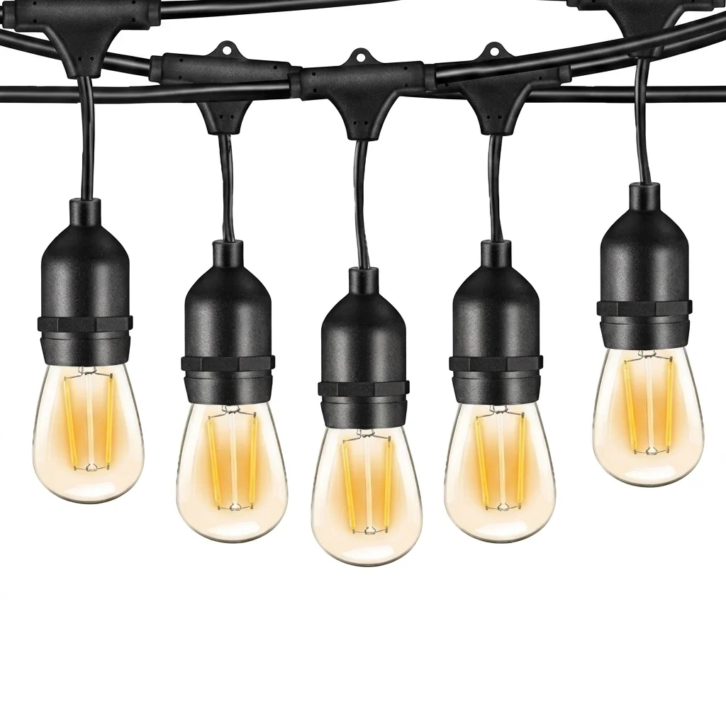Ener-J Smart filament string lights kit with LED bulbs