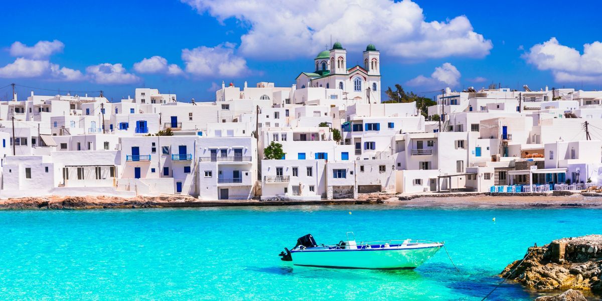 Coastal landscape in the Cyclades near Paros
