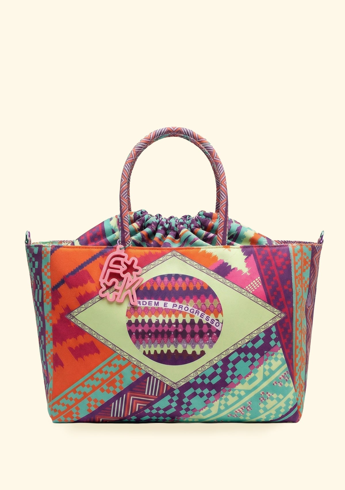 F**K patterned beach bag SW0121-X13