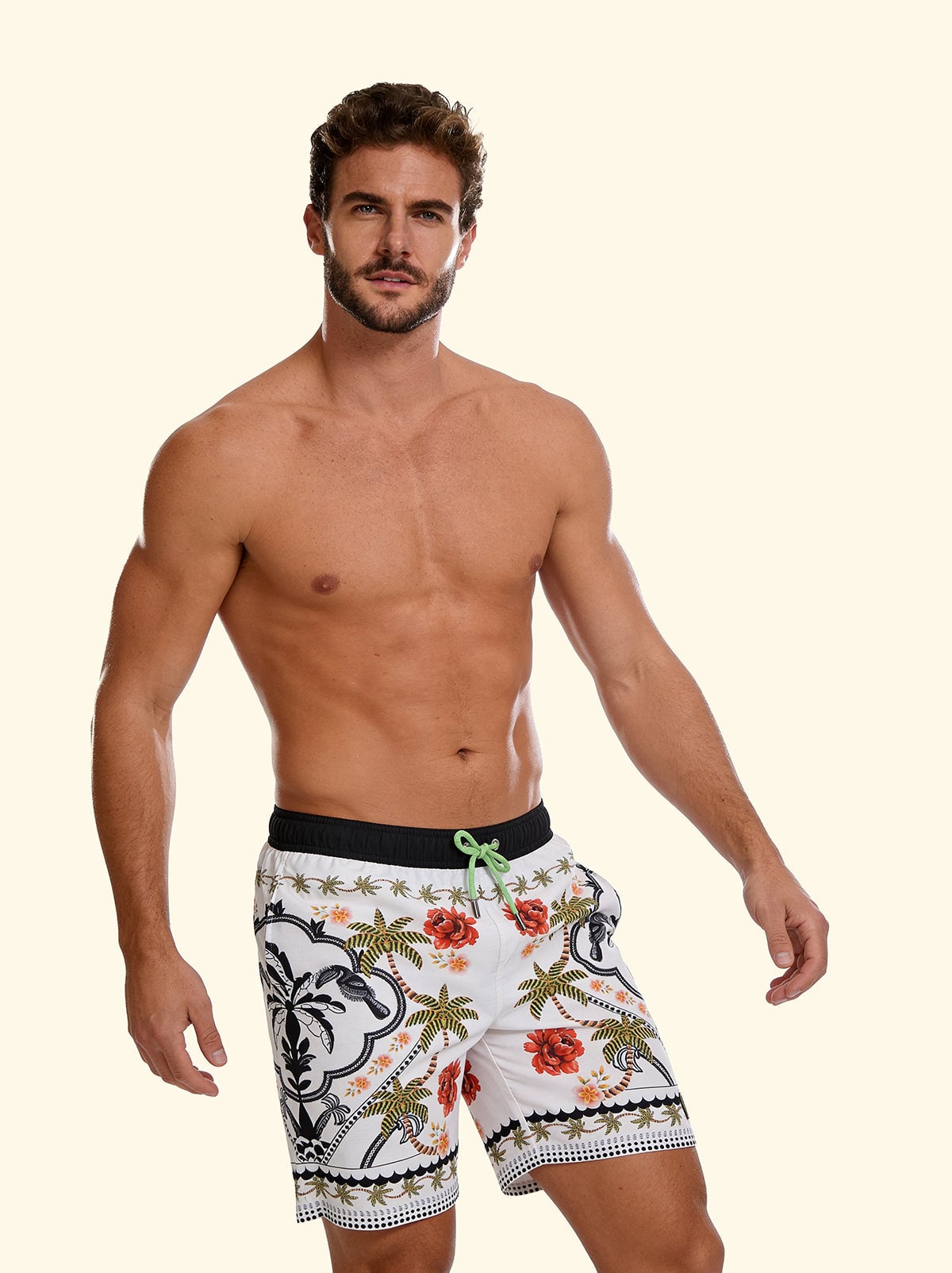 F**K printed men's swim shorts