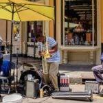 Straatbeeld van New Orleans als bestemming voor dollars