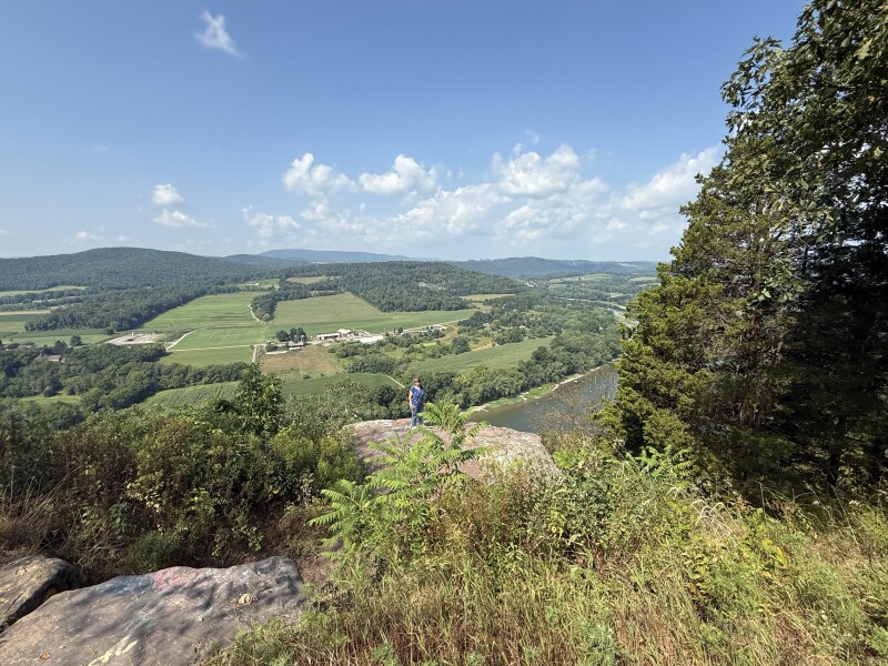 Valley overlook from a high viewpoint