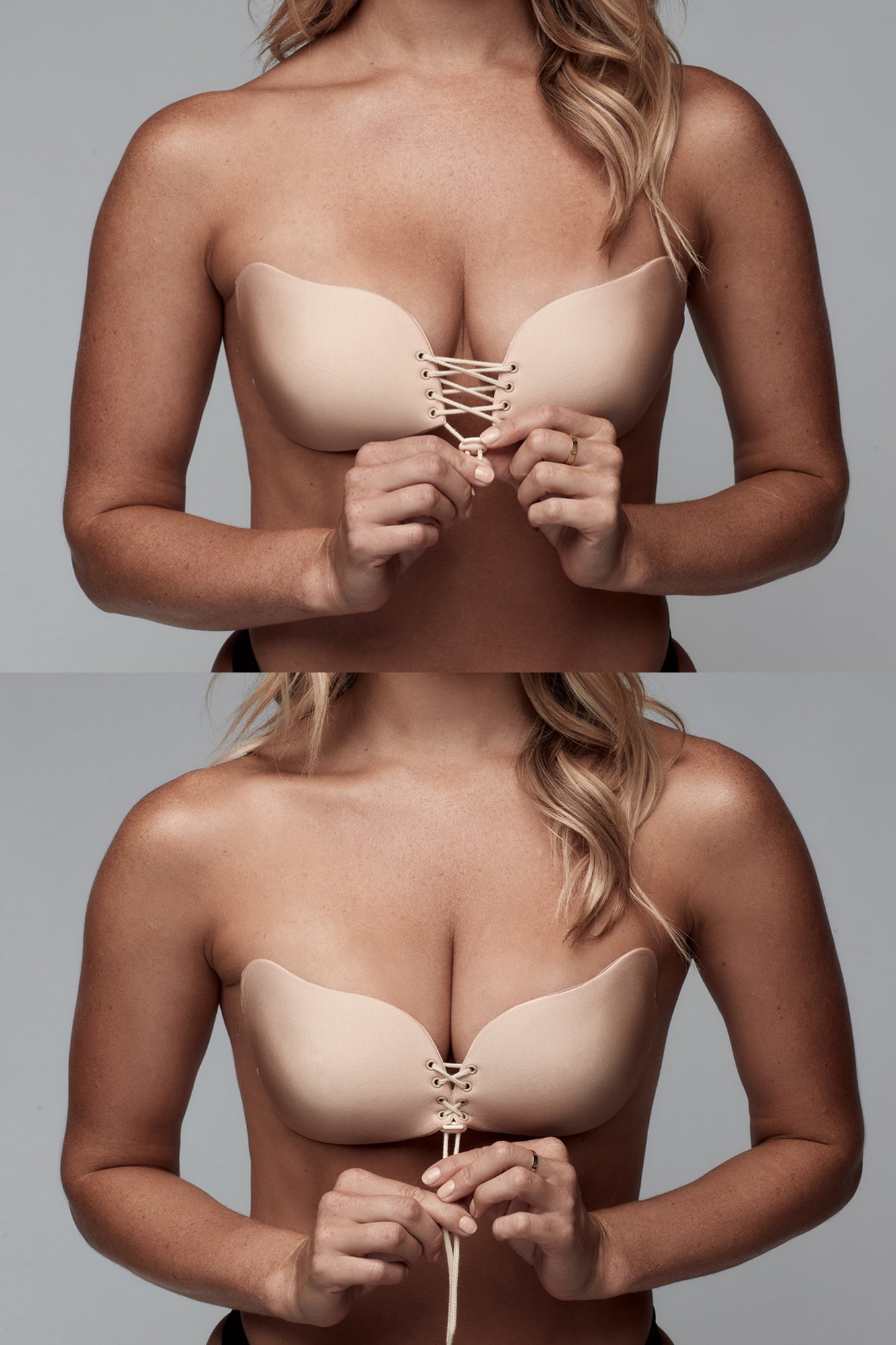 Nude adhesive magic bra product