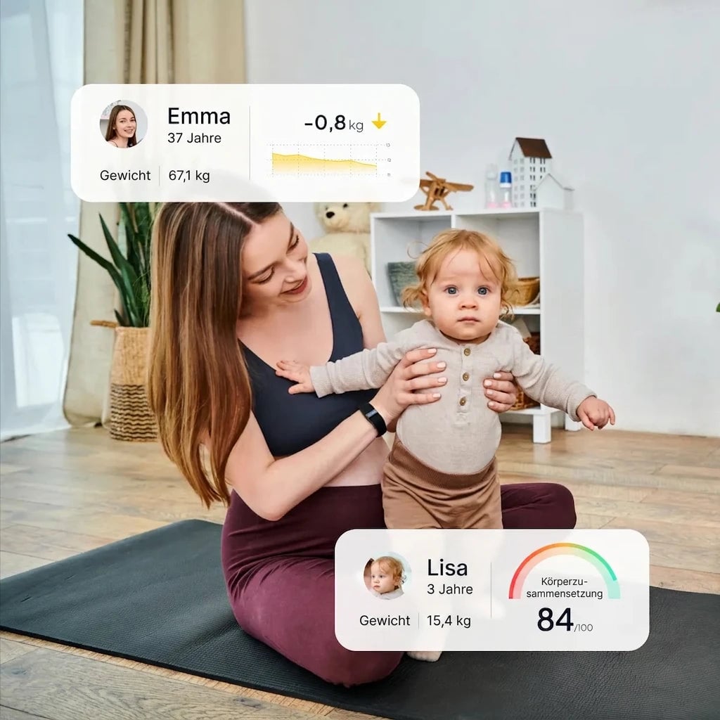 Hume Body Check und App für die gemeinsame Nutzung