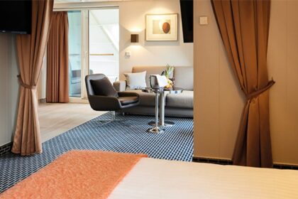 Premium suite with private balcony aboard W.B. Yeats