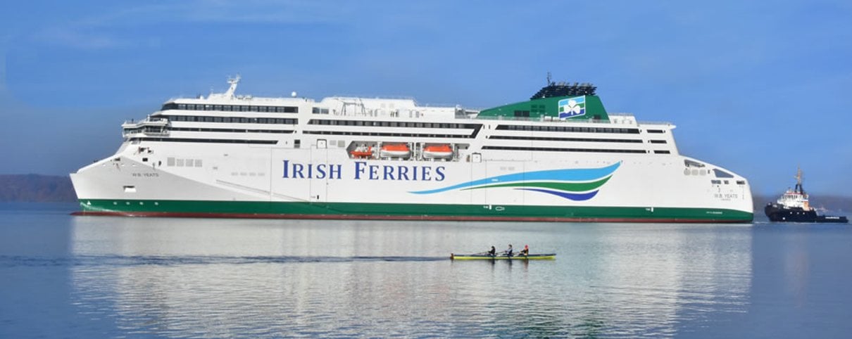 W.B. Yeats ferry at sea
