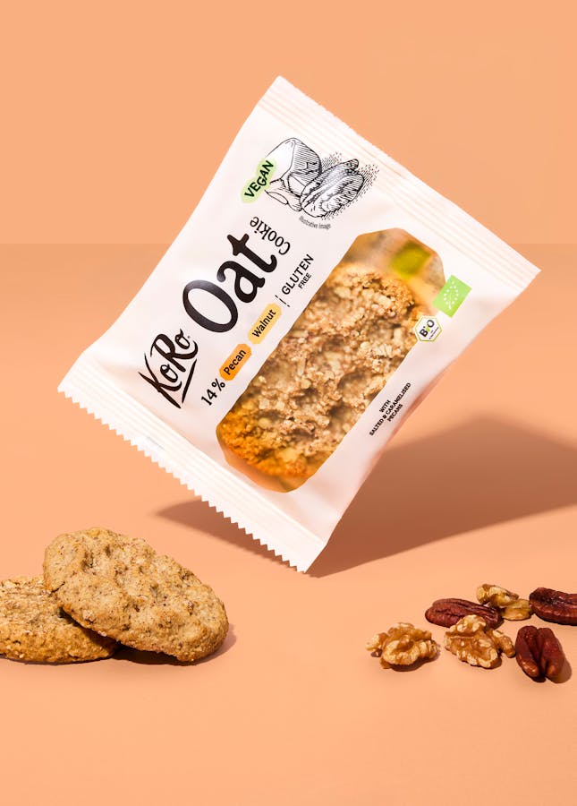 Bio Cookie mit karamellisierten Pekannüssen und Walnüssen