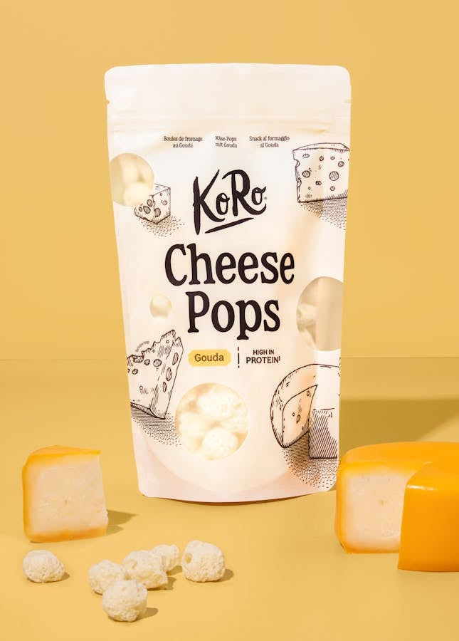 Packung Cheese Pops Gouda mit einzelnen Käse-Snacks