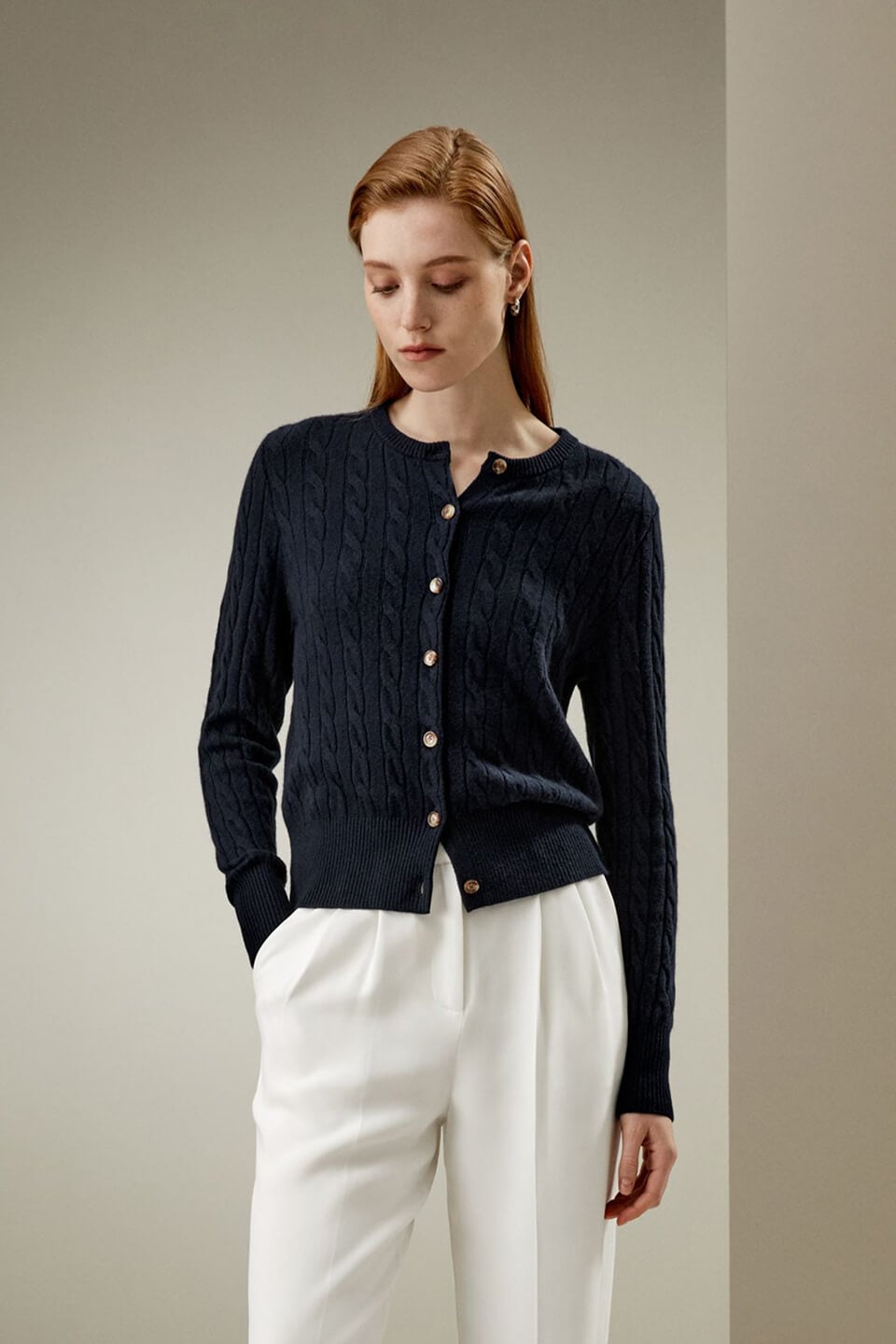 Cardigan LILYSILK en baby cachemire tricoté