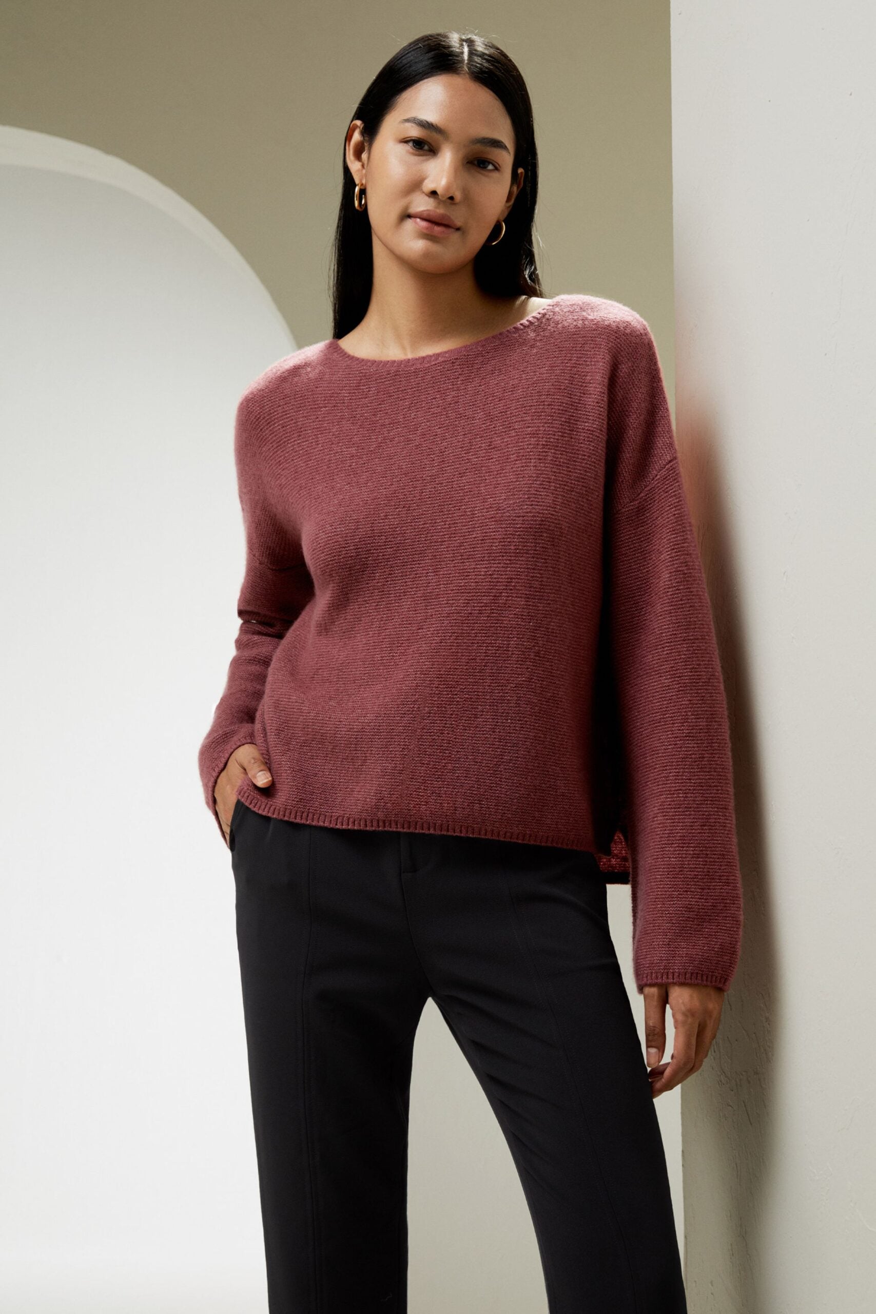 Lässiges LILYSILK-Sweatshirt aus Seide und Kaschmir